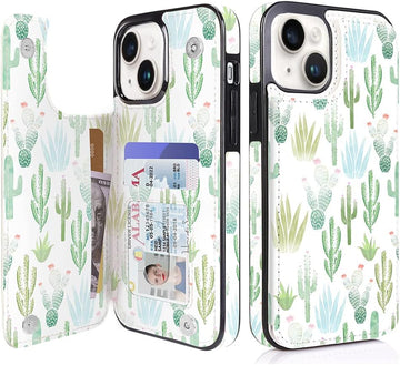 uCOLOR Flip Leather Wallet Case with Card Holder Compatible with iPhone 13/iPhone 13 Pro/iPhone 13 Pro Max/iPhone 13 Mini