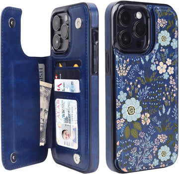 uCOLOR Flip Leather Wallet Case with Card Holder Compatible with iPhone 13/iPhone 13 Pro/iPhone 13 Pro Max
