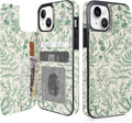 Floral Flip Wallet Case for iPhone 17–14 with Card Holder – Kickstand – product image 13
