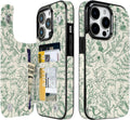 Floral Flip Wallet Case for iPhone 17–14 with Card Holder – Kickstand – product image 12