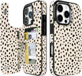 Dalmatian Spot RFID Flip Wallet Case for iPhone 17–12 – Card Holder & Kickstand – product view 5