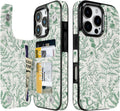 Floral Flip Wallet Case for iPhone 17–14 with Card Holder – Kickstand – product image 10