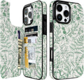 Floral Flip Wallet Case for iPhone 17–14 with Card Holder – Kickstand – product image 9