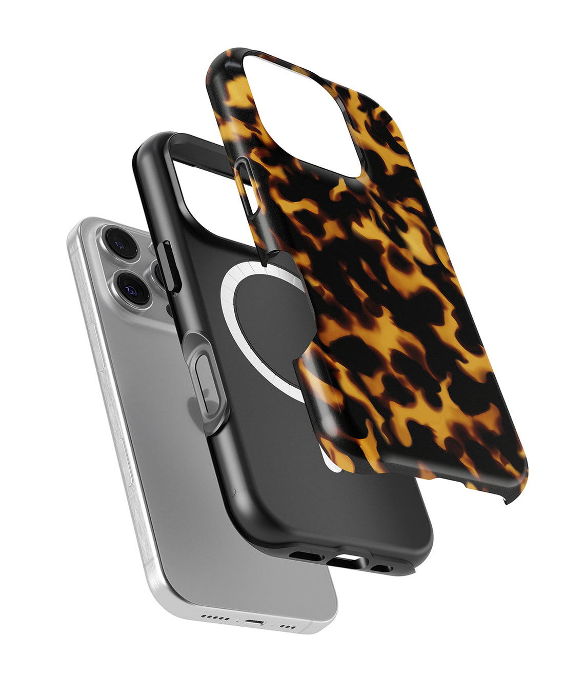Classy Tortoise Shell MagSafe iPhone Tough Case – Custom Name Option – product image 5