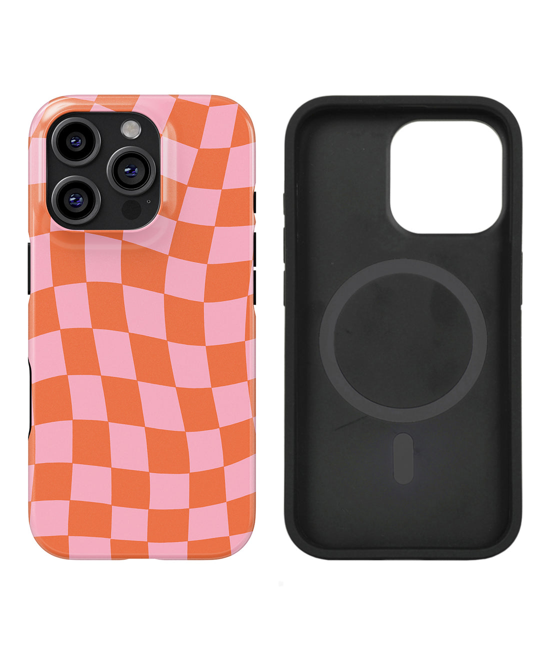 Checkerboard Twist Tough Case, Compatible with Magsafe, for iPhone 16, 15, 14, 13, 12, 11 Series #592