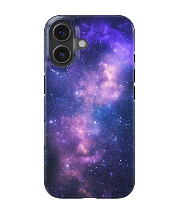 Purple Nebula Galaxy Tough Case, Compatible with Magsafe, for iPhone 16, 15, 14, 13, 12, 11 Series #645