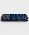 Navy White Polka Dot MagSafe iPhone Tough Case - i17PMT p3