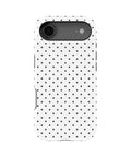Black White Polka Dot MagSafe iPhone Tough Case - i17AT p1