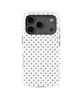 Black White Polka Dot MagSafe iPhone Tough Case - i17PT p1