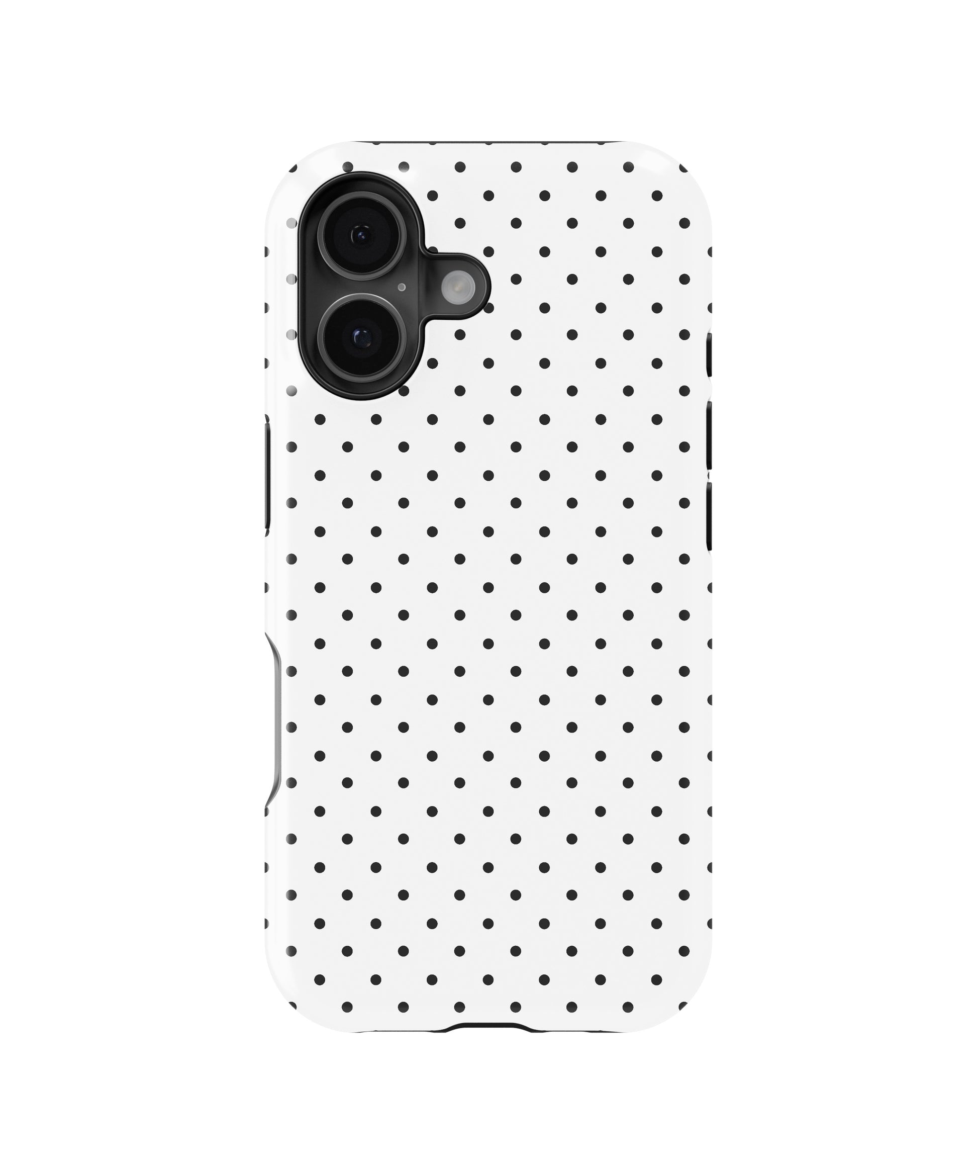Black White Polka Dot MagSafe iPhone Tough Case - i17T p1