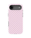 Blush Pink Taupe Polka Dot MagSafe iPhone Tough Case - i17AT p1