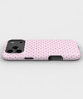 Blush Pink Taupe Polka Dot MagSafe iPhone Tough Case - i17PMT p3