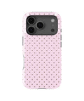 Blush Pink Taupe Polka Dot MagSafe iPhone Tough Case - i17PT p1