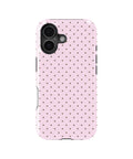 Blush Pink Taupe Polka Dot MagSafe iPhone Tough Case - i17T p1