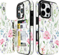 Watercolor Wildflower RFID Flip Wallet Case for iPhone 17–12 – Card Holder & Kickstand – product image 6