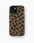 Brown Black Leopard Print MagSafe iPhone Tough Case - i15 tough p1