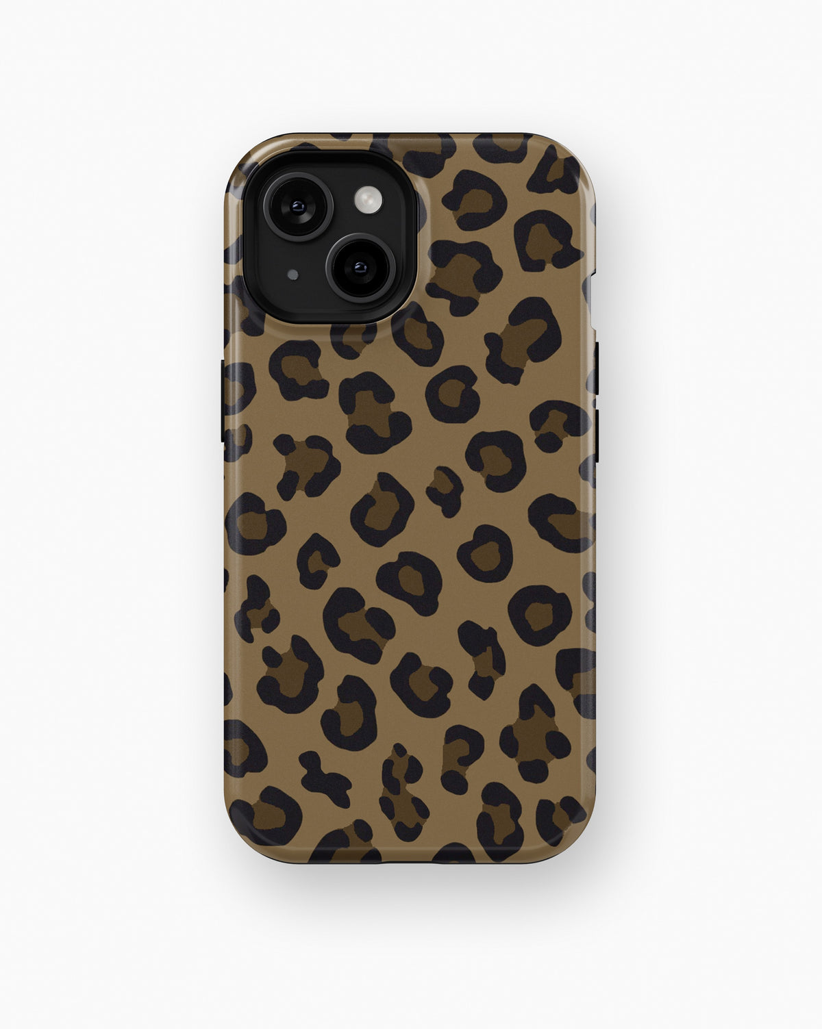 Brown Black Leopard Print MagSafe iPhone Tough Case - i15 tough p1