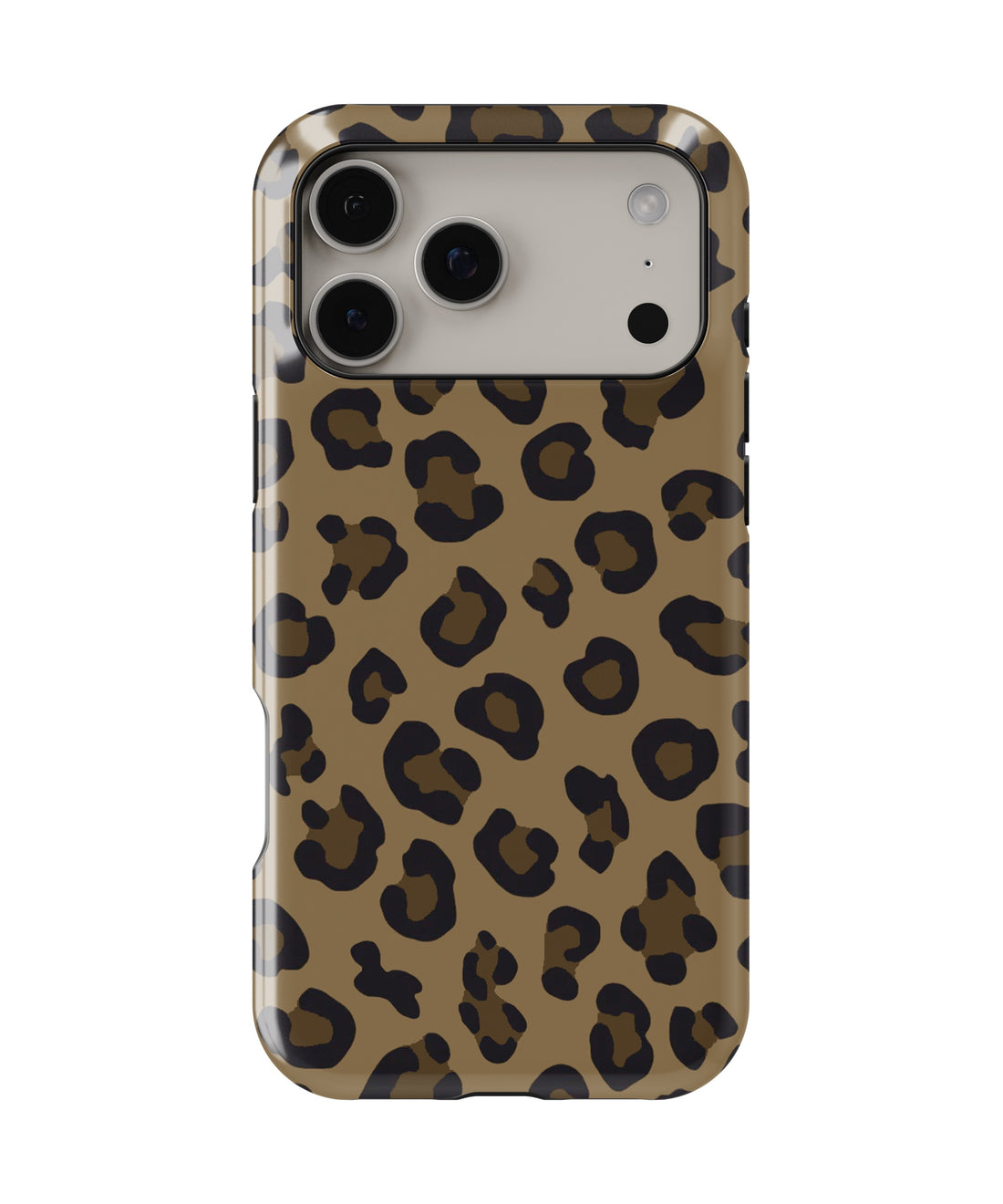 Brown Black Leopard Print MagSafe iPhone Tough Case - i17PMT p1