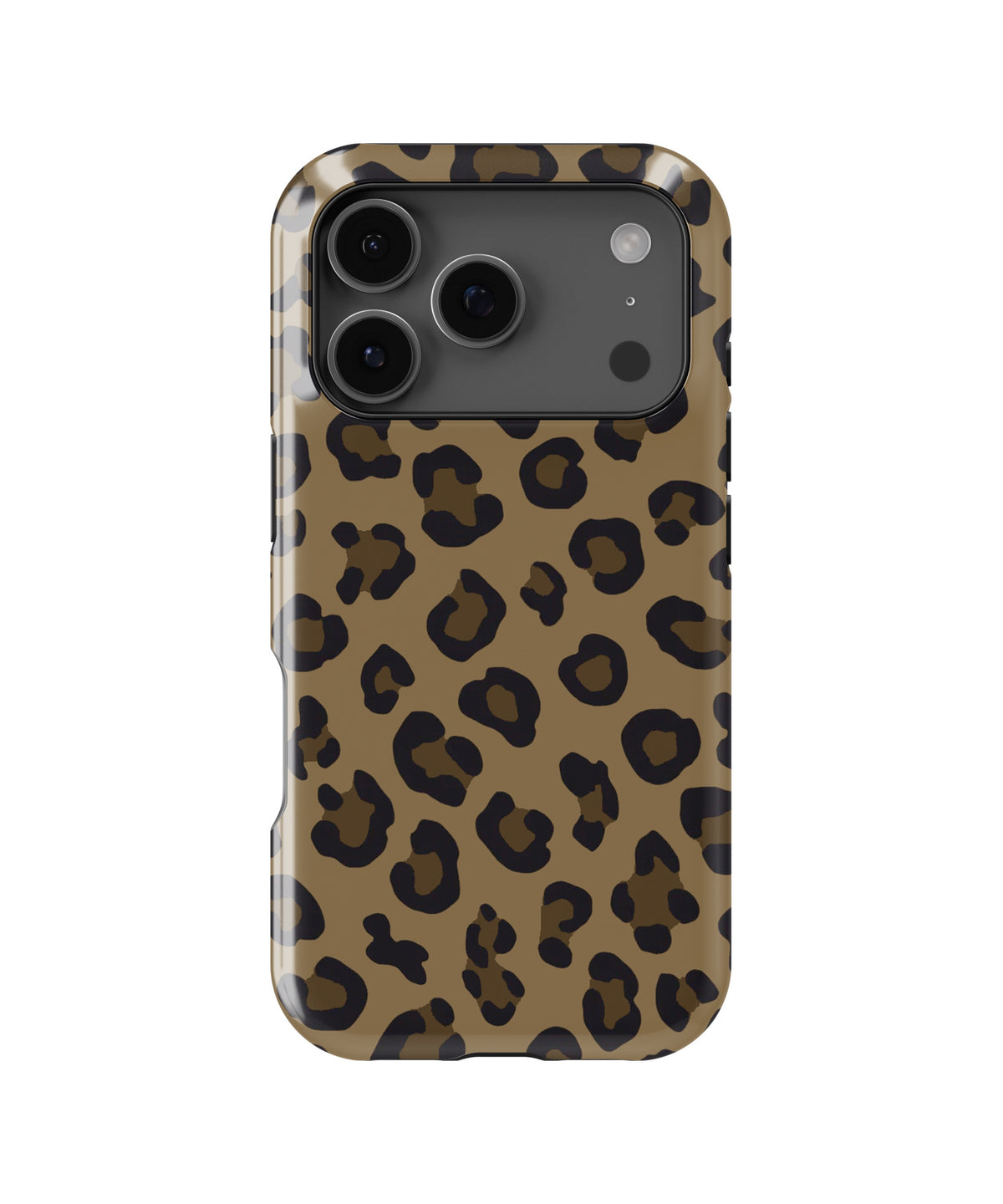 Brown Black Leopard Print MagSafe iPhone Tough Case - i17PT p1