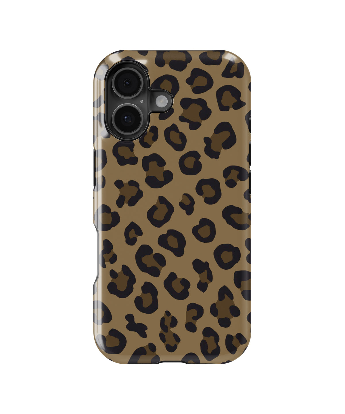 Brown Black Leopard Print MagSafe iPhone Tough Case - i17T p1