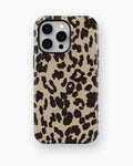 Cream Brown Leopard Print MagSafe iPhone Tough Case - i15 pro max tough p1