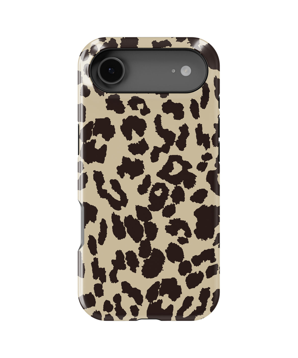 Cream Brown Leopard Print MagSafe iPhone Tough Case - i17AT p1