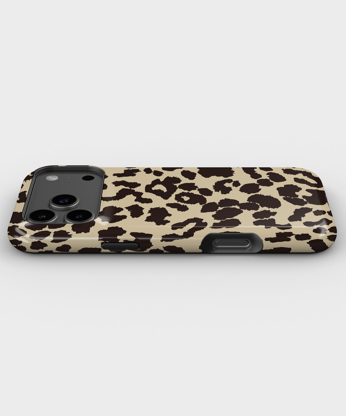 Cream Brown Leopard Print MagSafe iPhone Tough Case - i17PMT p3