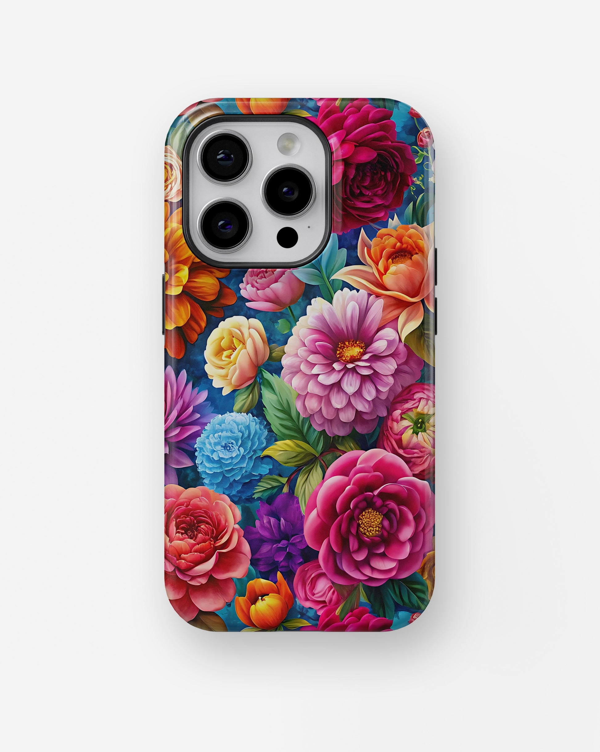 Vibrant Garden Floral MagSafe iPhone Tough Case - i15 pro tough p1