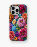 Vibrant Garden Floral MagSafe iPhone Tough Case - i15 pro max tough p1