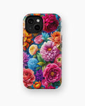 Vibrant Garden Floral MagSafe iPhone Tough Case - i15 tough p1