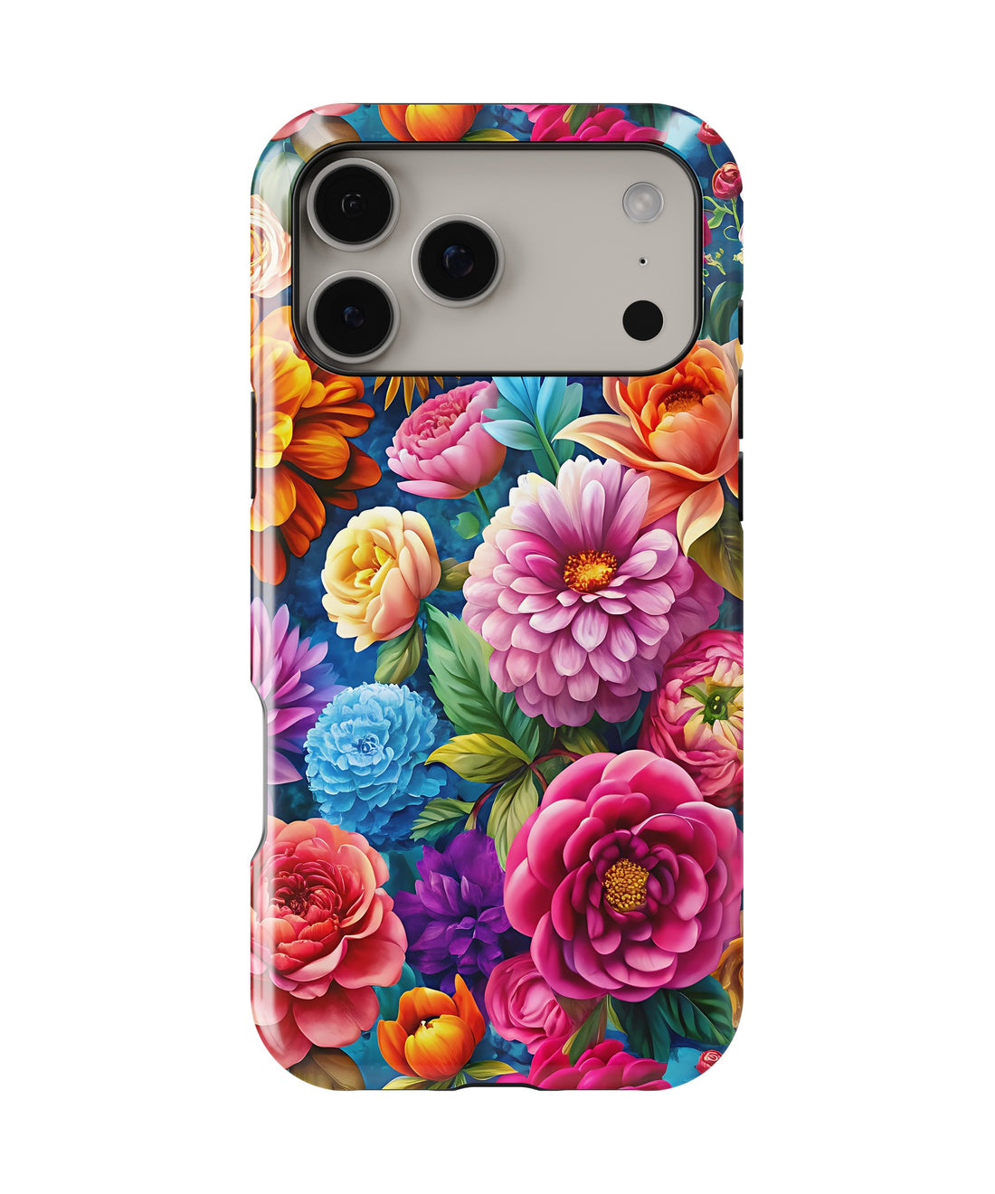 Vibrant Garden Floral MagSafe iPhone Tough Case - i17PMT p1