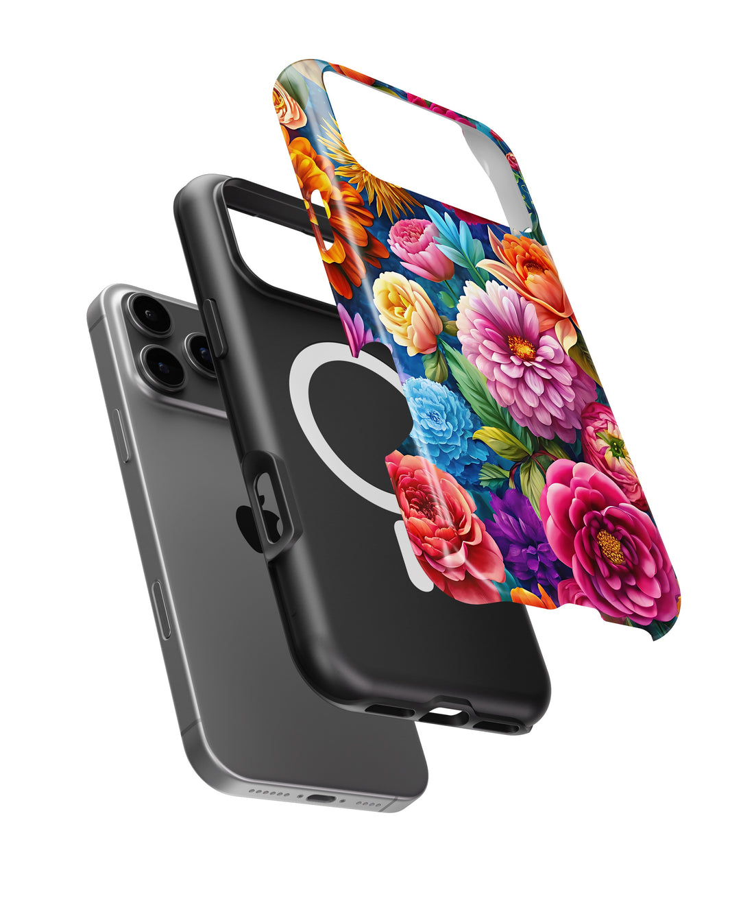 Vibrant Garden Floral MagSafe iPhone Tough Case - i17PMT p1