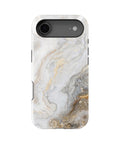 White Gold Marble MagSafe iPhone Tough Case - i17AT p1