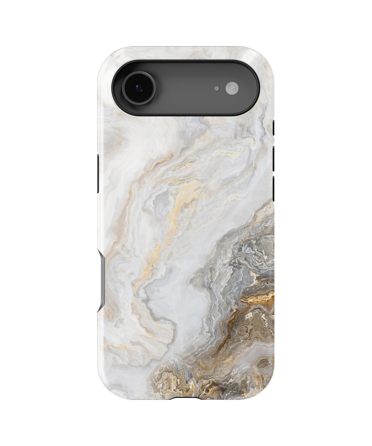 White Gold Marble MagSafe iPhone Tough Case - i17AT p1