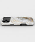 White Gold Marble MagSafe iPhone Tough Case - i17PMT p3