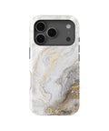 White Gold Marble MagSafe iPhone Tough Case - i17PT p1