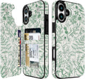 Floral Flip Wallet Case for iPhone 17–14 with Card Holder – Kickstand – product image 2