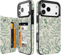 Floral Flip Wallet Case for iPhone 17–14 with Card Holder – Kickstand – product image 1