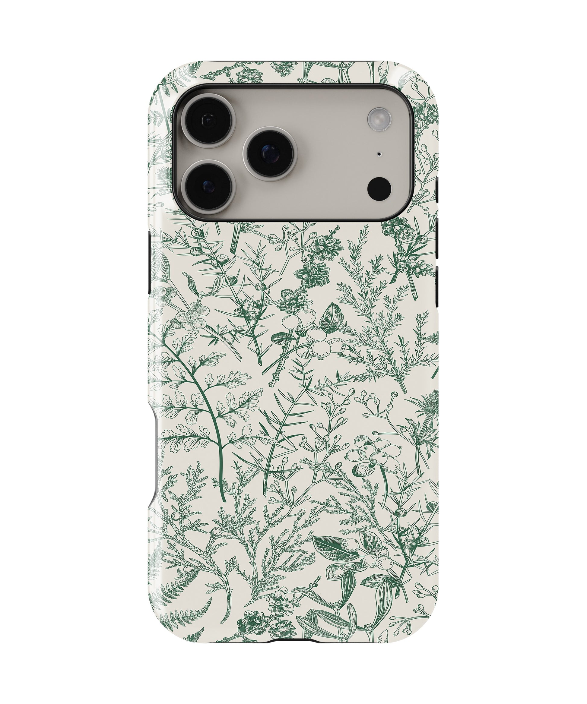 Green Botanical Sketch MagSafe iPhone Tough Case - i17PMT p1