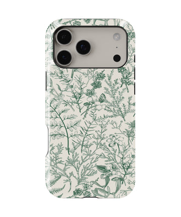 Green Botanical Sketch MagSafe iPhone Tough Case - i17PMT p1
