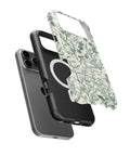 Green Botanical Sketch MagSafe iPhone Tough Case - i17PMT p11