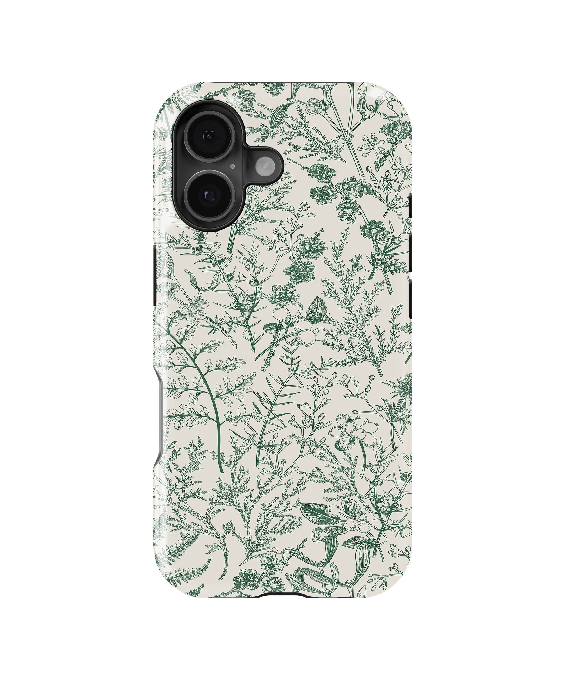 Green Botanical Sketch MagSafe iPhone Tough Case - i17T p1