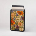 Vintage Autumn Wildflower MagSafe card holder showing the patterned front