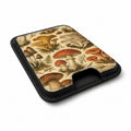 Vintage Mushroom Botanical MagSafe card holder showing the angled leather surface