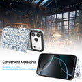 Blue Porcelain Floral Flip Wallet Case for iPhone 17–14 – Card Holder & Kickstand – product image 6