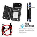 Black Leopard Flip Wallet Case for iPhone 17–14 – Card Holder & Kickstand – product image 7