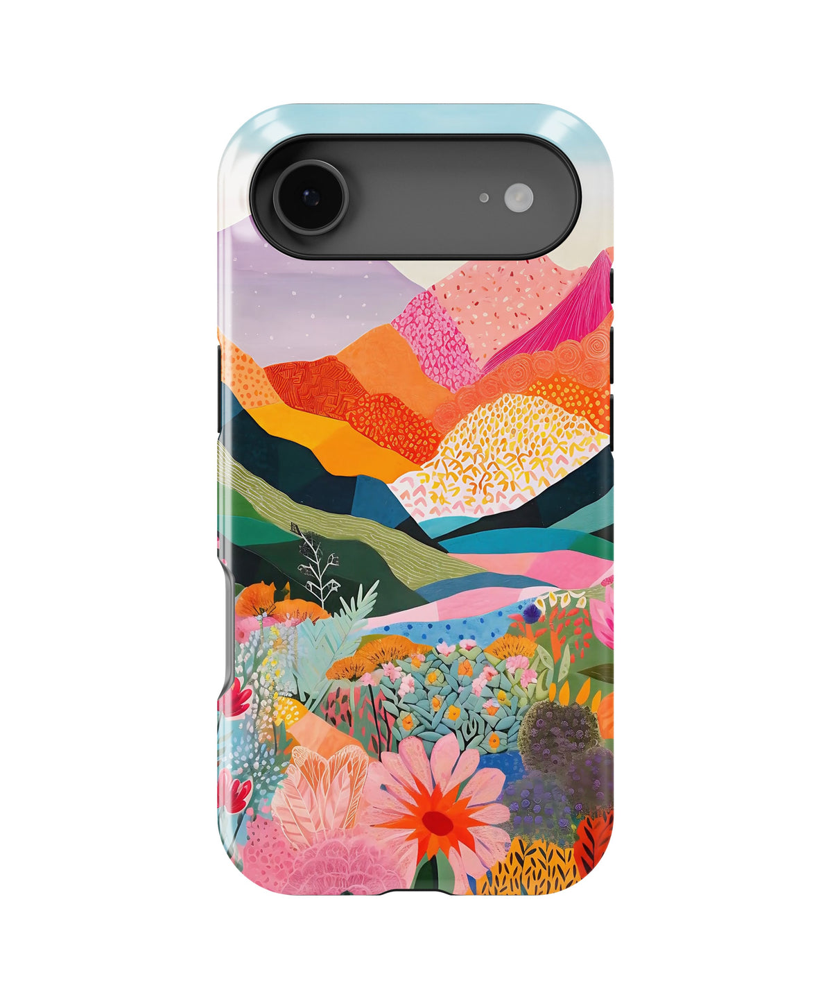 Colorful mountain garden MagSafe tough case for iPhone 17 Air