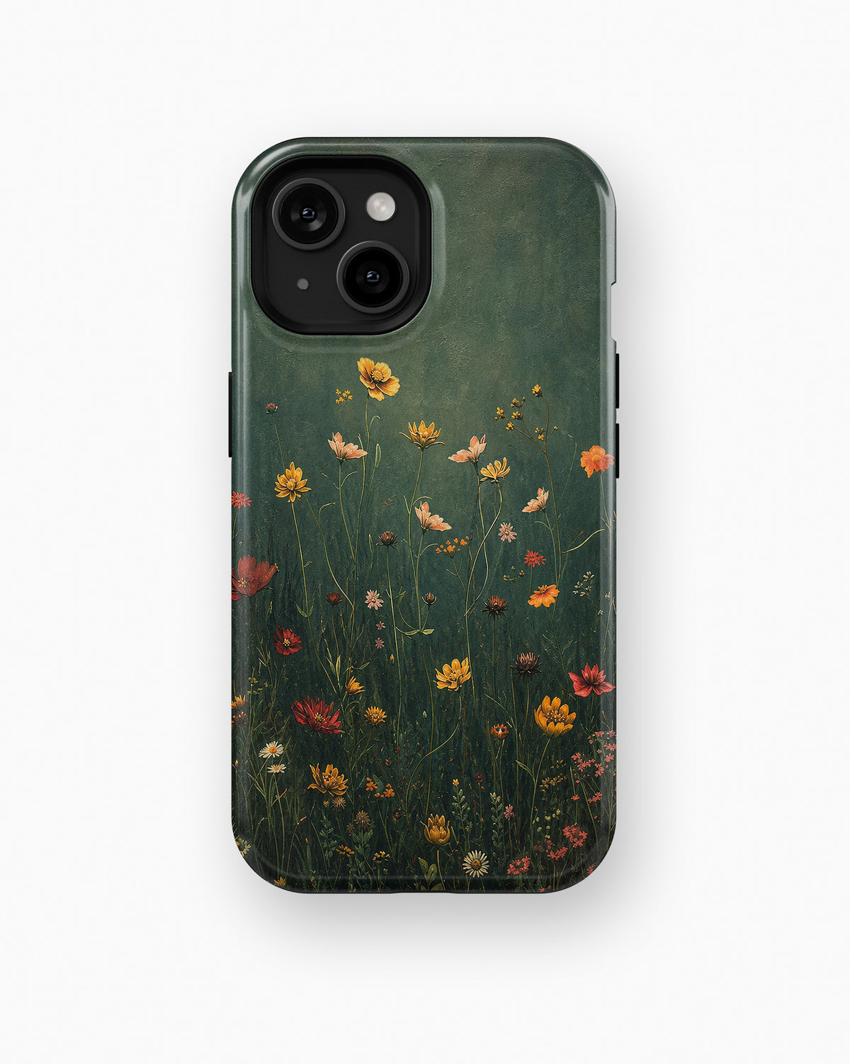 Dark Meadow Wildflower MagSafe iPhone Tough Case product image for iPhone standard and Plus models