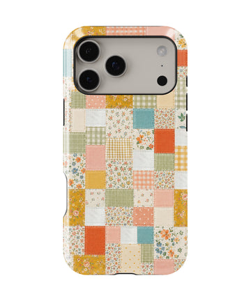 Vintage Patchwork Quilt MagSafe iPhone Tough Case product image for iPhone 17 Pro Max