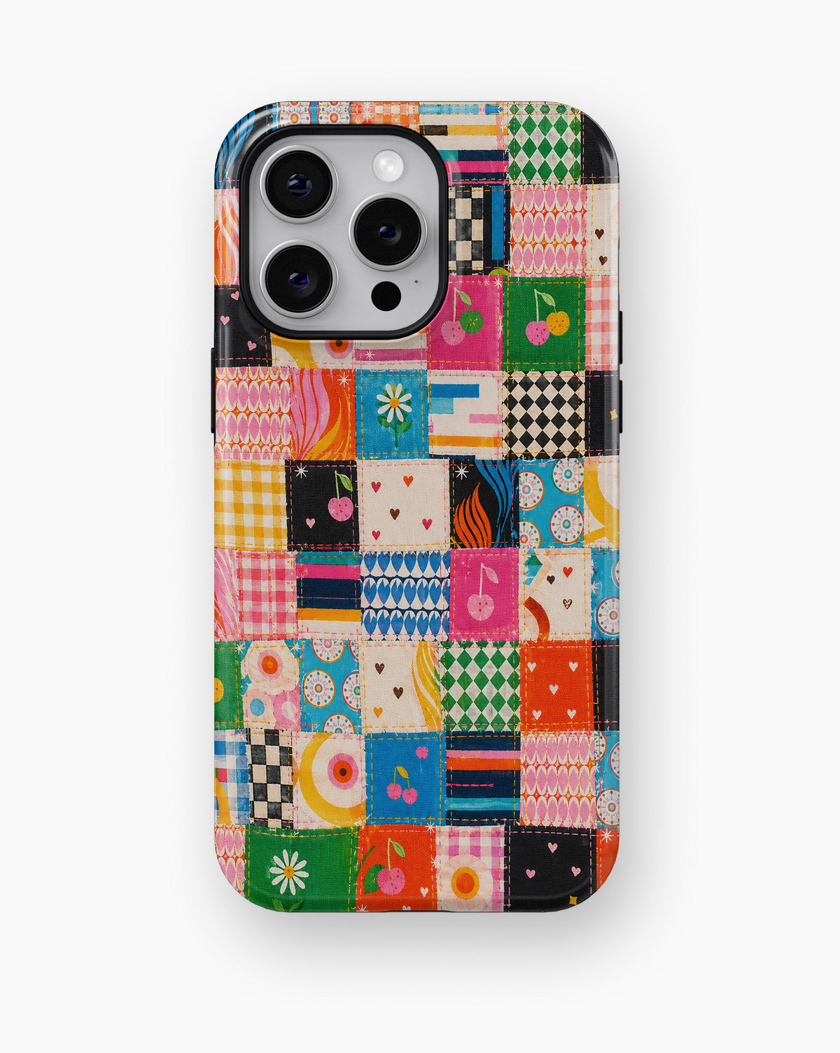 Colorful Patchwork Quilt MagSafe iPhone Tough Case product image for iPhone Pro Max models